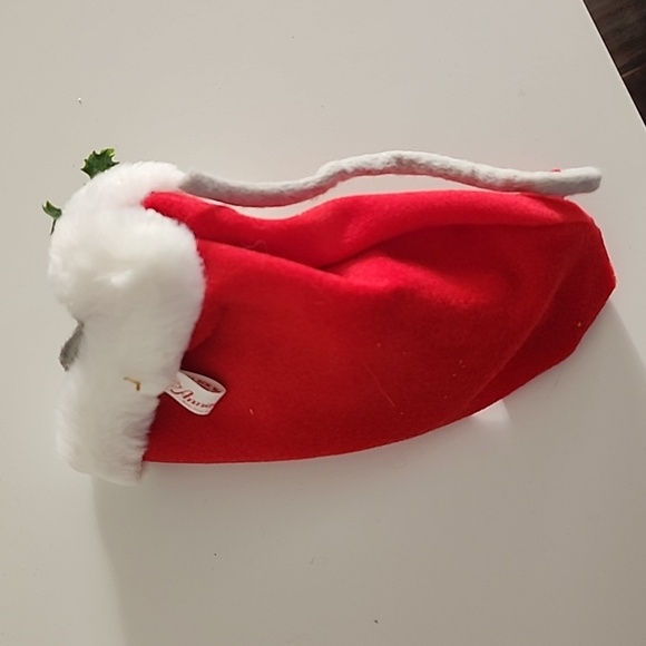 Vintage Annalee Christmas Mouse in Velour Santa Hat 1989 – 7” Holiday - Picture 7 of 9
